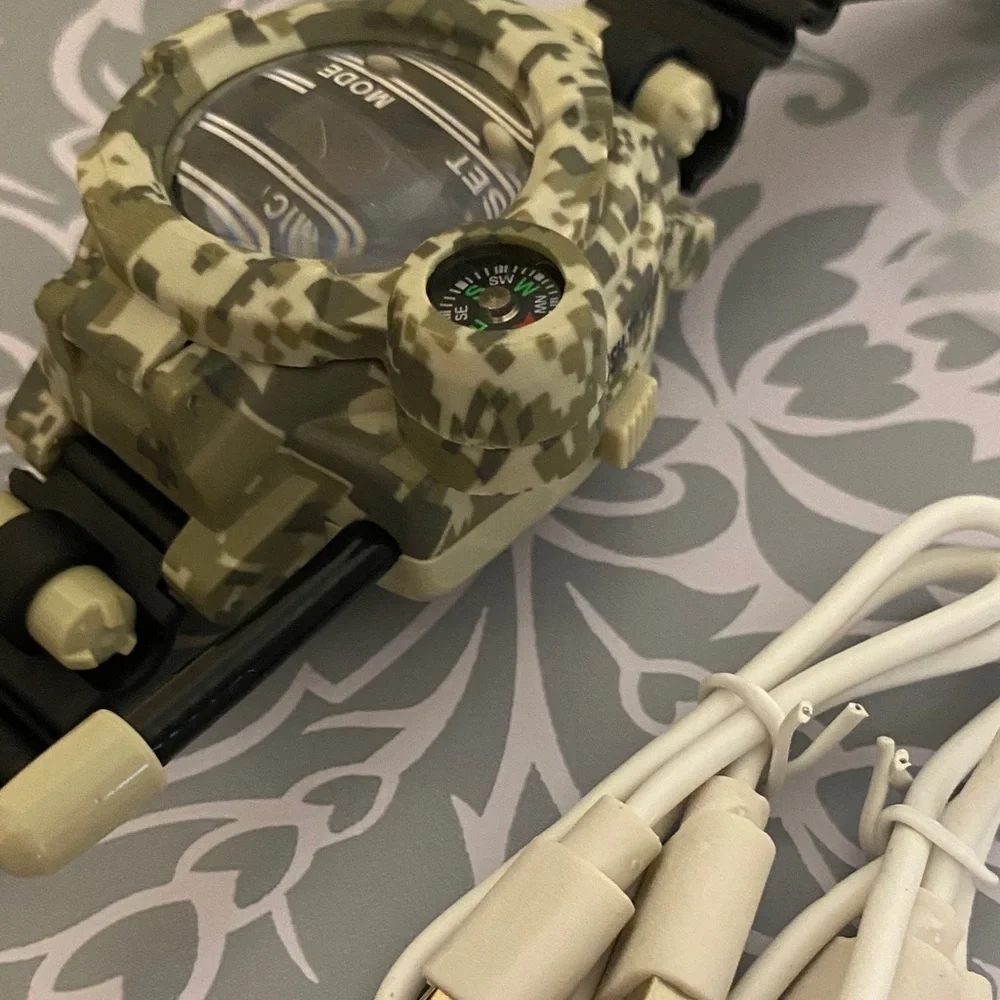 Military Intercom Watch Walkie Talkie - Camouflage